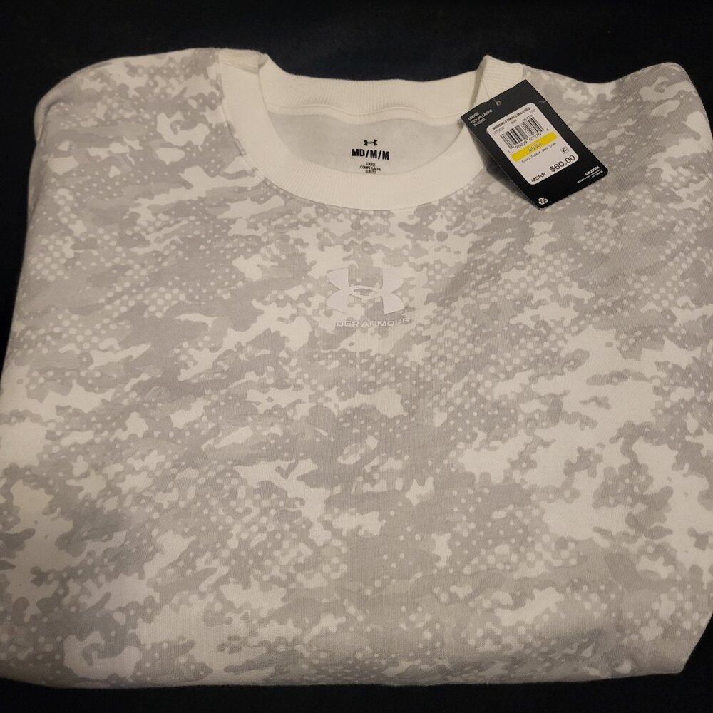 under armour rival fleece camo crew